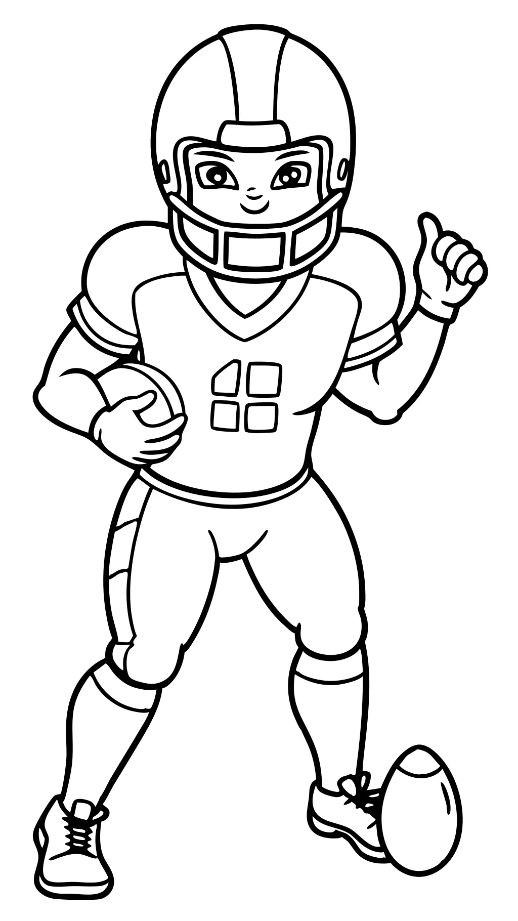 coloring pages football players